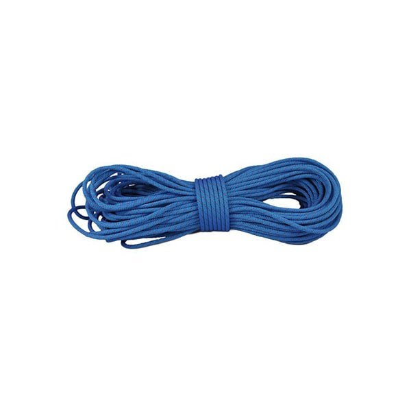 Blue climbing rope